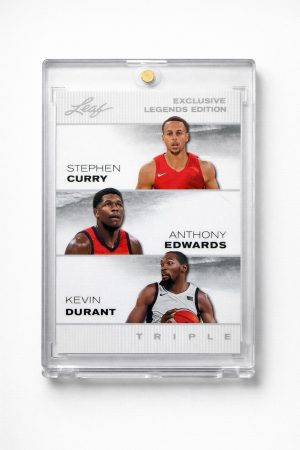 Stephen Curry / Anthony Edwards / Kevin Durant Triple Card Leaf Legends ELE-44
