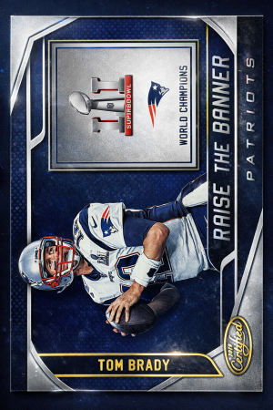 Panini 2019 Certified Tom Brady Raise the Banner Insert RTB-TB