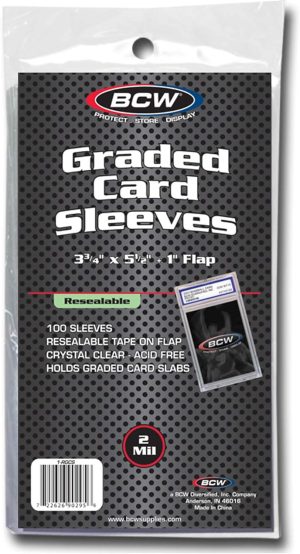 BCW Resealable Graded card Sleeves (100 count)