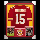Patrick Mahomes Kansas City Chiefs Signed Framed NFL Football Jersey COA
