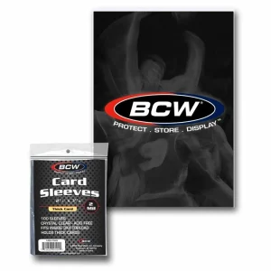 BCW THICK Card Sleeves- Poly Soft Sleeves Holders 100 count