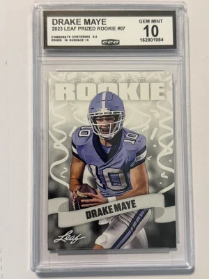 2023 Leaf Special Release - Prized Rookies Drake Maye #07 (RC)