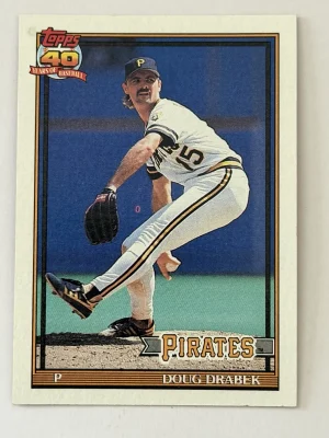 1991 Topps - Doug Drabek #685 White Border Variation