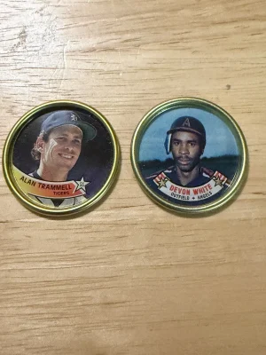 Alan Trammell & Devon White 1988 Topps Baseball Coin MLB