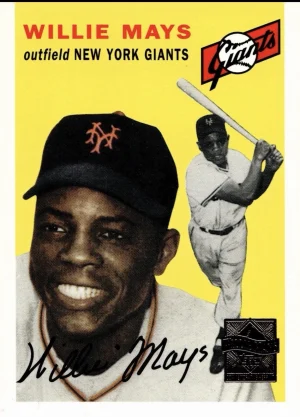 1996 Topps Commemorative Set Card #5 Willie Mays 1954