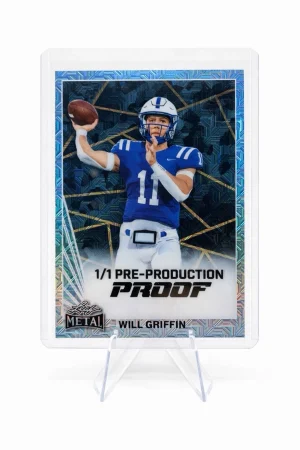 Will Griffin 1/1 Pre-Production Proof Leaf Metal Rookie Card SSP Rare Mint