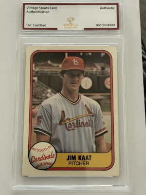 1981 Topps Jim Kaat #536 TGC Authentic Vintage Cardinals Pitcher