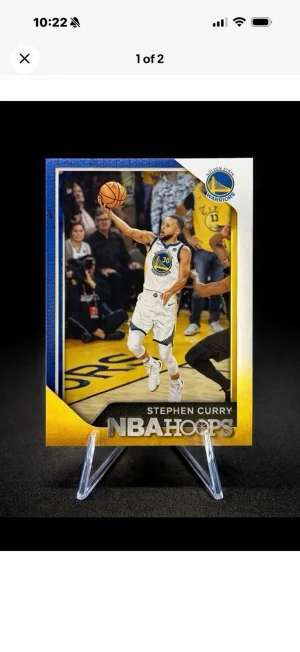 Stephen Curry NBA Hoops Warriors Base Card Golden State Superstar NBA