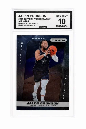 Jalen Brunson 2024-25 Panini Prizm Deca All-Star #257 CCG 10 GEM MINT