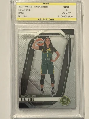 2024 Panini WNBA Prizm Nika Muhl RC #75 OCG Mint 8.5 Seattle Storm Rookie
