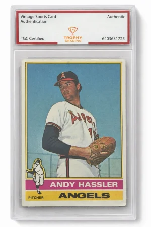 1978 Topps Andy Hassler Angels #207 TGC Authentic Vintage Baseball Card
