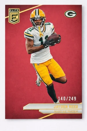 2024 Donruss Elite Jayden Reed #21 Green Bay Packers Football Card