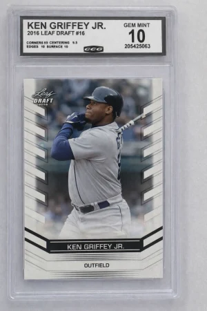 2016 Leaf Draft - Ken Griffey Jr - #16 - CCG Gem Mint 10