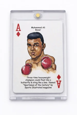 Muhammad Ali Boxer "Ace of Diamonds" Hero Decks Card