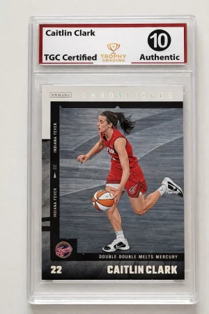 Caitlin Clark 2025 Panini Chronicles #22 TGC 10 Indiana Fever Rookie Card