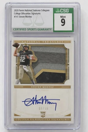 Steven Montez 2020 National Treasures RPA Auto /99 CSG 9 Auto 10 RC Colorado
