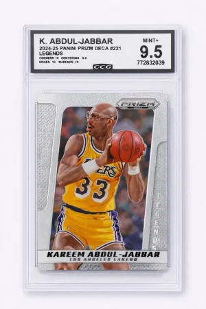 K. ABDUL-JABBAR 2024-25 PANINI PRIZM DECA #221 LEGENDS.Mint+9.5
