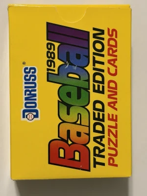 1989 Donruss Baseball Traded Edition Complete Set Box 56 Cards Puzzle