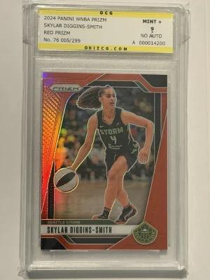 2024 Panini WNBA Prizm Skylar Diggins-Smith Red /299 #76 OCG Mint+ 9 Storm
