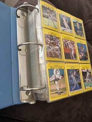 Huge 52 Page MLB Binder Lot with free slab card!