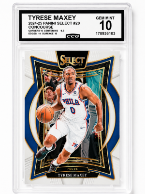 2024-25 Panini Select - Concourse Tyrese Maxey #20