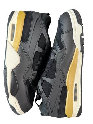Nike Air Jordan 4 RM Black Metallic Gold Sail Men’s Size 9 Sneakers OG Box