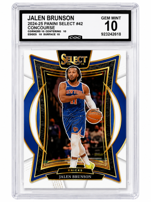 2024-25 Panini Select Jalen Brunson #42 Concourse CGC 10 Gem Mint Knicks